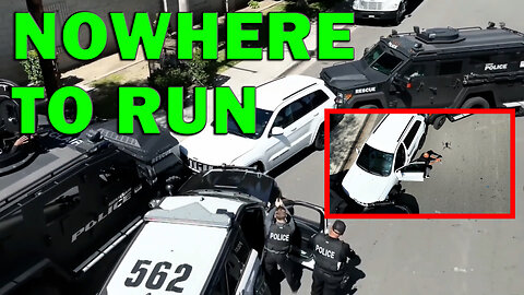 Long Pursuit And Standoff Finally End When Man Rushes Out Of Vehicle - LEO Round Table S10E118