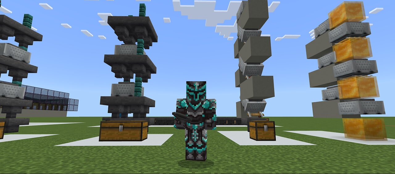 Minecraft Bedrock 1.21+ High Speed Hopper Lines