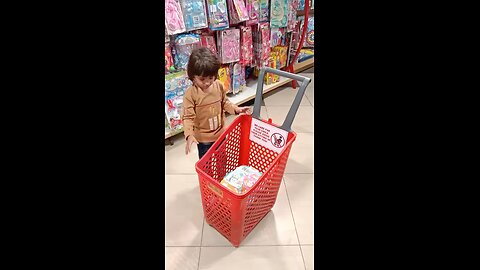 4 year kid buying toys