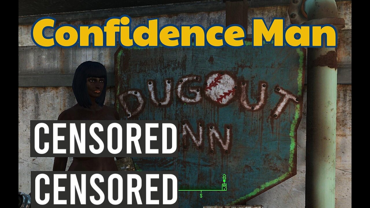 Fallout 4, Naked, Confidence man, busty, boobs, Breast Expansion, huge tits