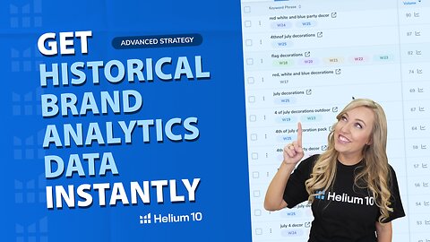 Get Historical Brand Analytics Data Instantly
