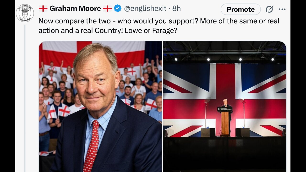 Lowe v Farage. But still advance will not allow those who are English!