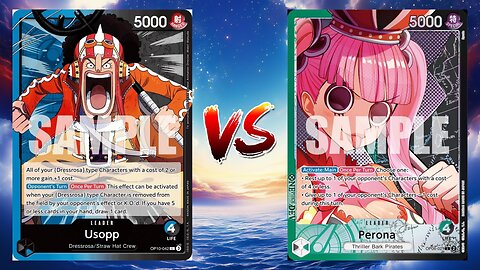 One Piece TCG Usopp VS Perona!!