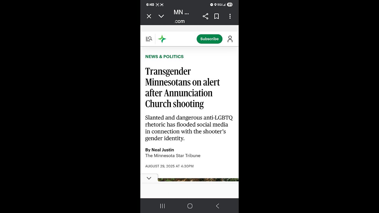 church at a Catholic school in Minneapolis, 23-year-old trans Robin Westman.