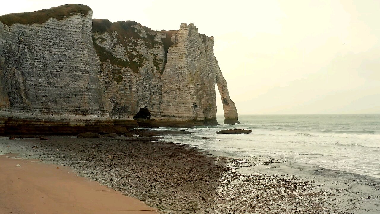 A Sea Stack By The Coast Line Cause By Erosion