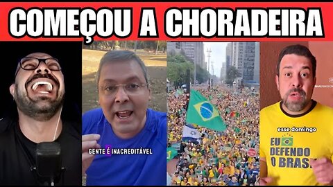 Esquerda é humilhada no 7 de Setembro e começa a chorar.