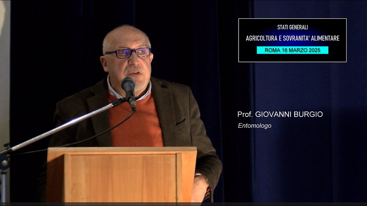 Conferenza Agricoltura e Sovranità alimentare: intervento del prof. Giovanni Burgio