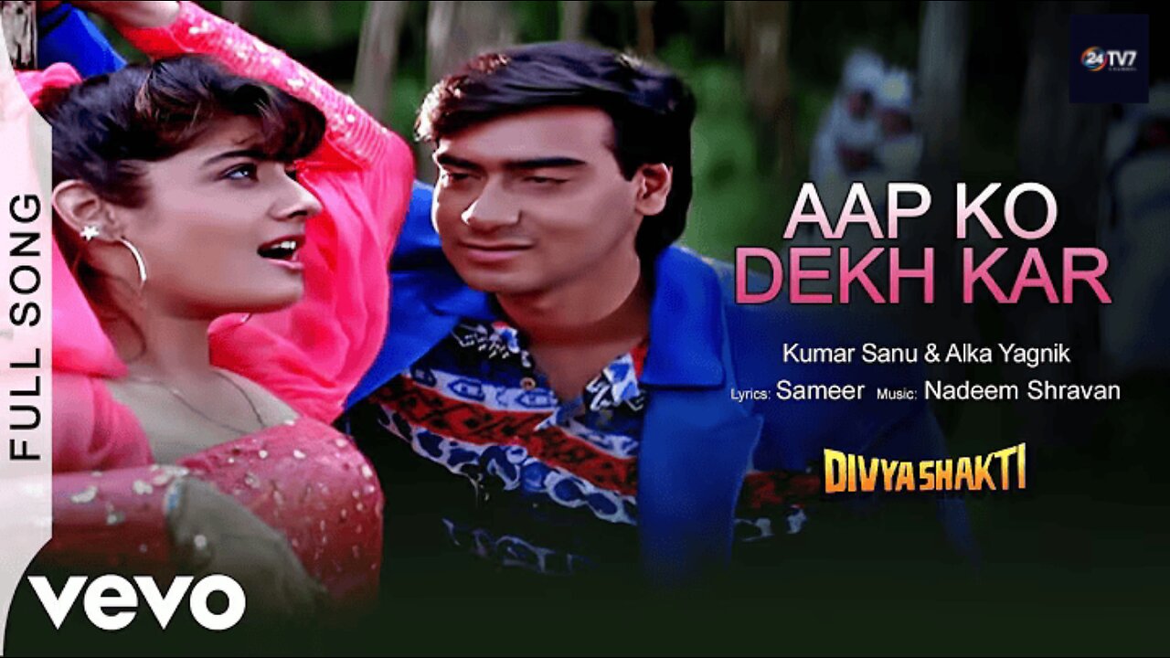 Aapko Dekh Kar - Divya Shakti | Kumar Sanu, Alka Yagnik | Ajay Devgan & Raveena Tandon