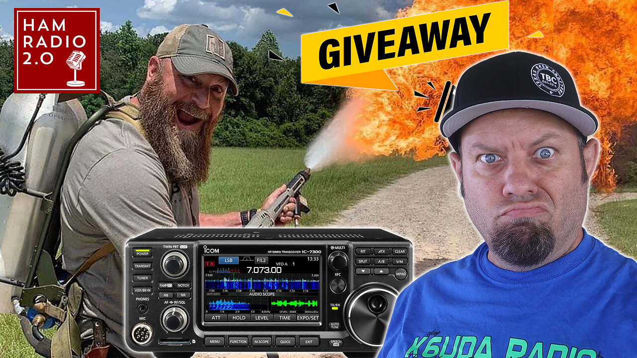 TONIGHT We're Giving Away an ICOM IC-7300! Also Brandon from @Battlbox Joins Me!