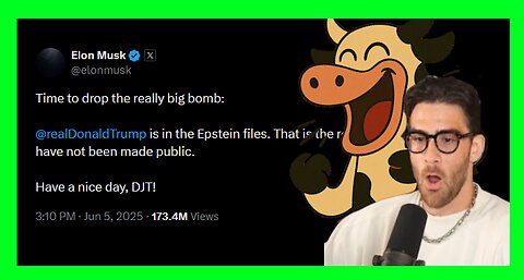 Elon Musk Says Donald Trump Is In The Epstein Files | Hasan Piker Reacts