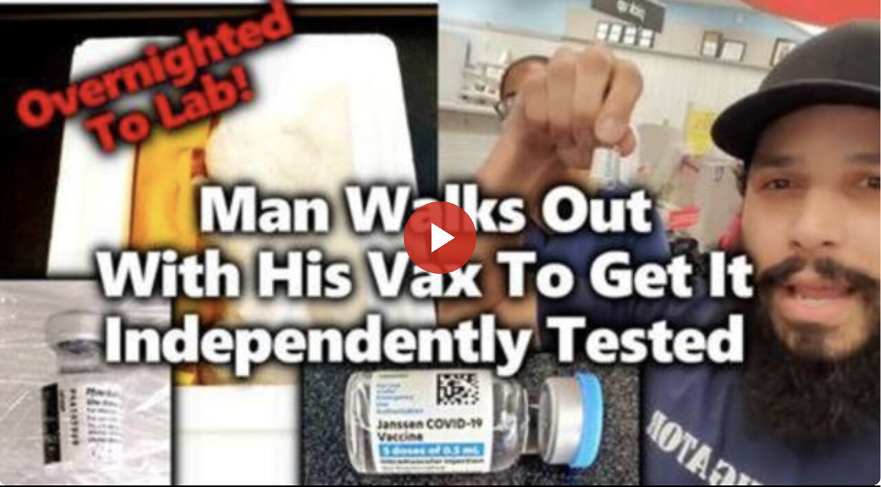 Man Walks Out Of Pharmacies With Vax Vials, Overnights Them To Diagnostics Labs.. Results Soon!