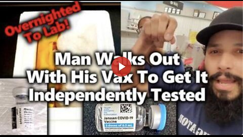 Man Walks Out Of Pharmacies With Vax Vials, Overnights Them To Diagnostics Labs.. Results Soon!