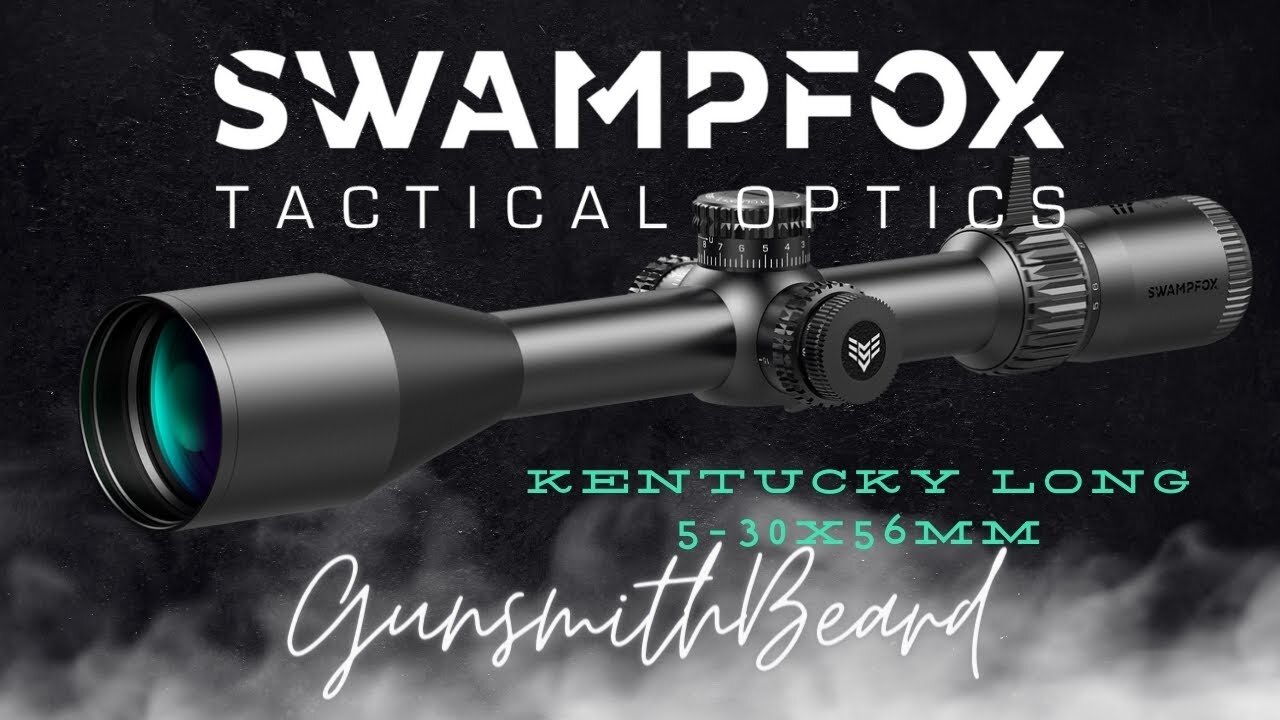SwampFox Tactical Optics: Kentucky Long 5-30x56mm Sharpshooter MOA Ballistic Reticle