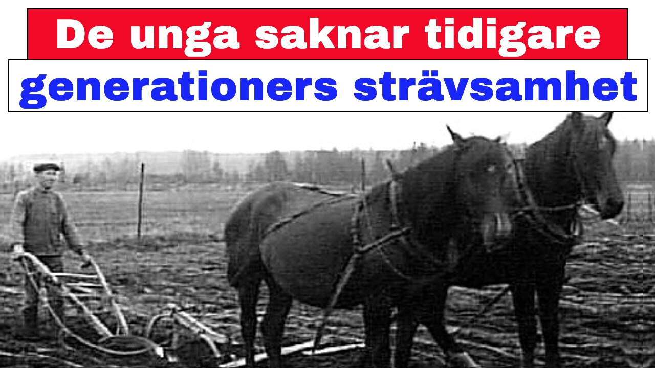De unga saknar tidigare generationers strävsamhet