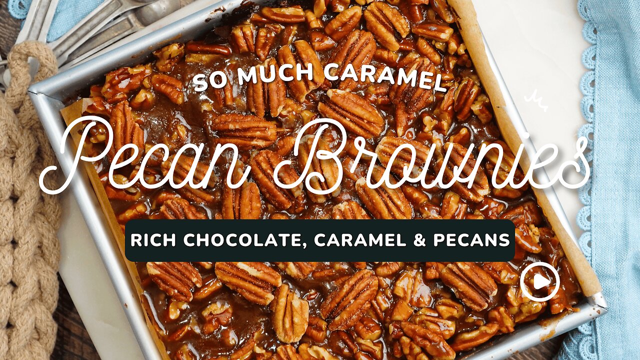 Caramel Pecan Brownies | A Gooey, Nutty Dessert Dream!
