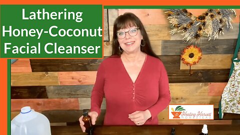 Natural DIY Lathering Honey-Coconut Facial Cleanser Recipe, Orange and Rosemary Scented