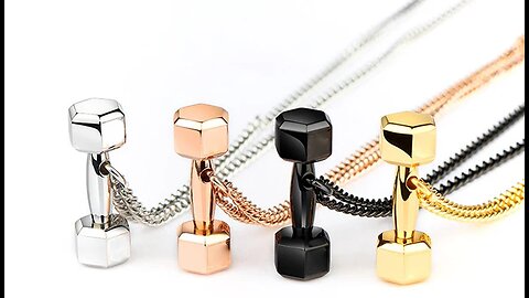 Coolest Dumbbell Necklace for Fitness Lovers