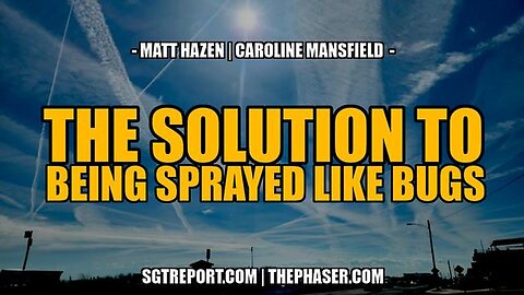 Solution to Being Sprayed Like Bugs by Matt Hazen and Caroline Mansfield