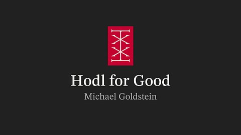 Hodl for Good | Bitstein