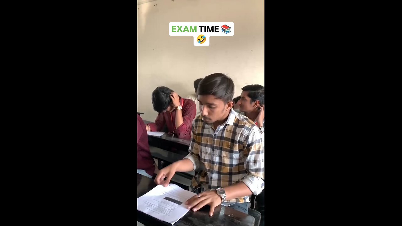 in exam time my friend thinking