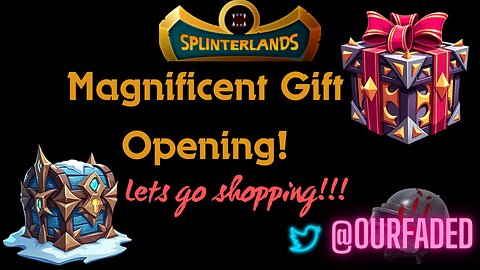 Lets open a Splinterlands Magnificent Gift!!! Can we get some GF Rewards Cards?