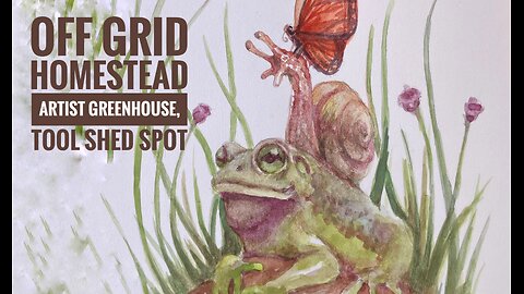 Off grid homestead artist greenhouse footings and shed start