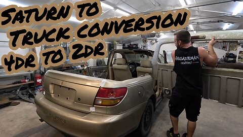 4dr car turned 2 dr truck. conversion UTE