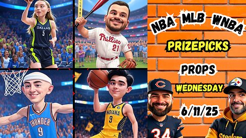 🔥9 HOT MLB PROPS | 🏀 NBA PROPS | ⛳️ US OPEN PROPS | WEDNESDAY 6/11/25