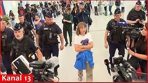 Activist Greta Thunberg speaks to media in Paris after being deported by Israel