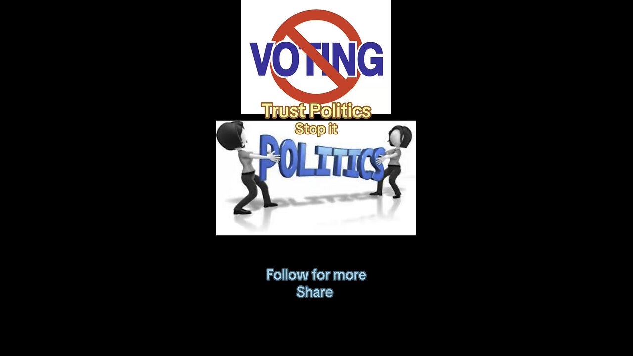Don’t trust politicians