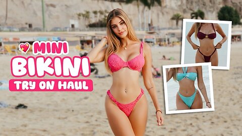 TRYING ON MINI BIKINIS IN THE CANARY ISLANDS 👙 | Try on at the beach