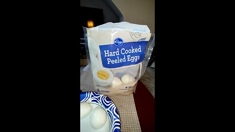 Eating Kroger Hard Cooked Peeled Eggs, Dbn, MI, 5/7/35
