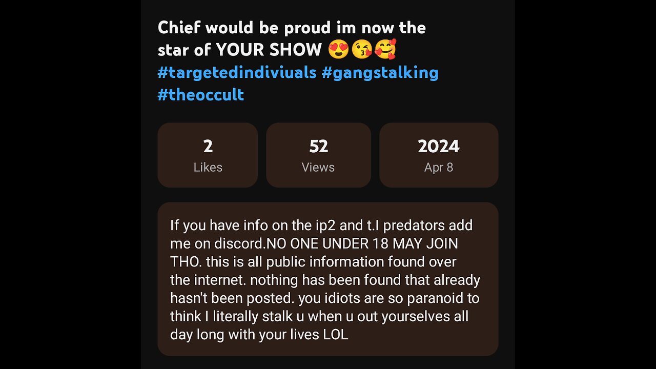 Donovan Shouldis does not work with Chief Handler and never did. Facts💯