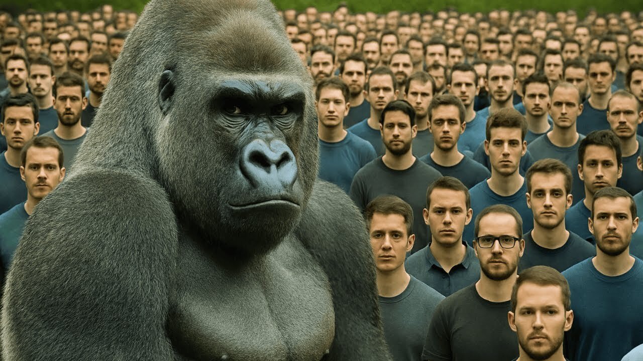 100 Humans vs. One Gorilla: The Ultimate Showdown!