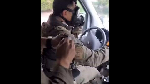 intense video showing CBP agents’ perspective inside their vehicle as it is pelted