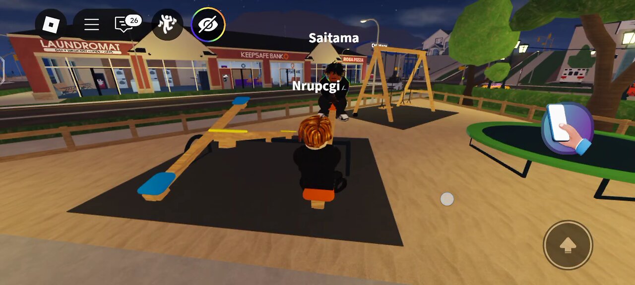 Enjoy the beautiful 🌈 swings and the beautiful ⚖️ seesaw in the open world 🌍✨#roblox
