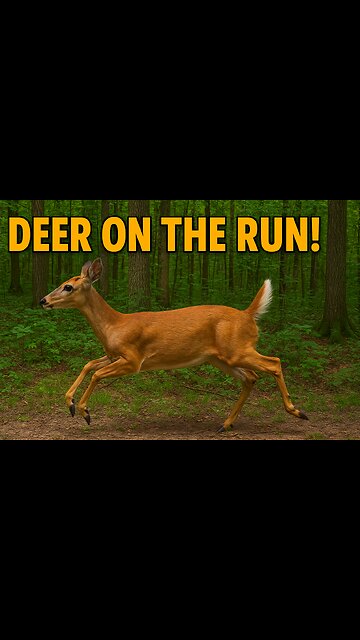 Fast Moving Deer Caught on Trail Cam — Incredible Wildlife Footage!