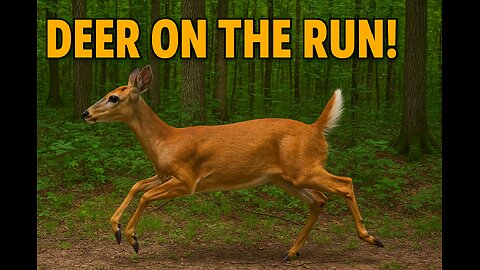 Fast Moving Deer Caught on Trail Cam — Incredible Wildlife Footage!