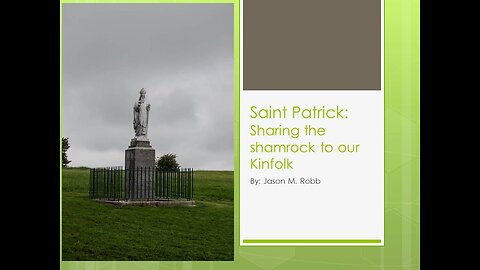 St. Patrick Sharing the Shamrock with Kinfolk