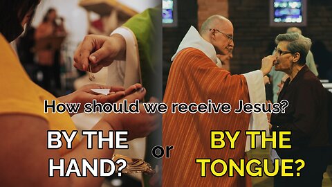 Which is better way to receive Jesus? Is it by the hand or by the tongue? | The Asker