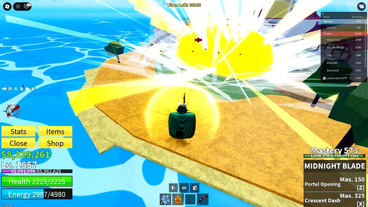 Playing Blox Fruits in Roblox - (No Commentary).