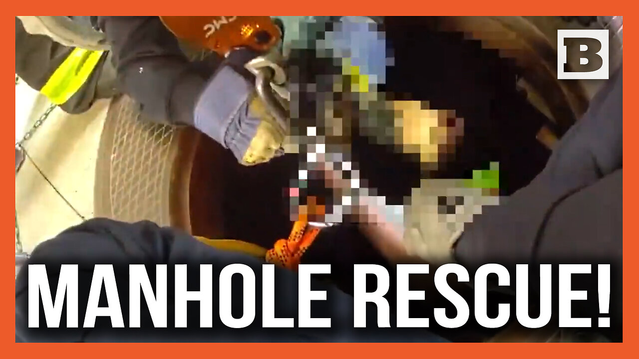 MANHOLE RESCUE! Construction Worker Rescued by New York Police and Fire Department