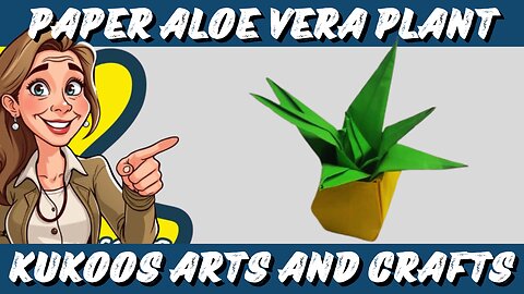 How to Make Aloe Vera with Paper | Easy DIY Paper Plant Craft
