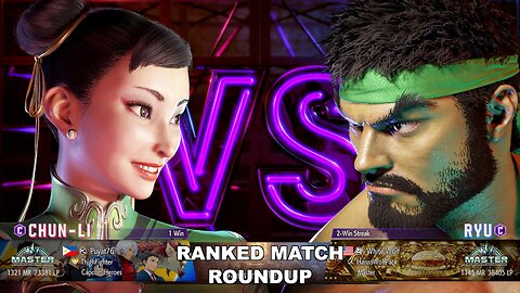 Kuya Kalbo SF6 Ranked Match Roundup. Chun Li Master Rank [Hori Fight Stick]