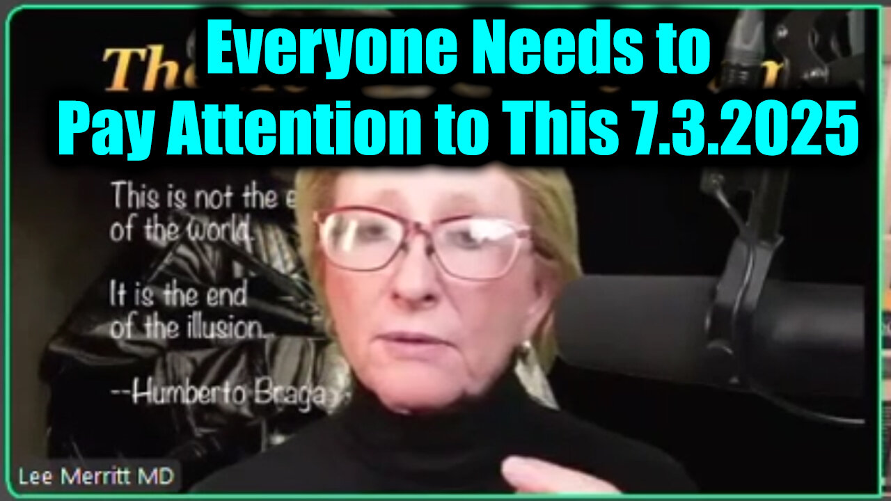 Dr. Lee Merritt Drops BOMBS 7.3.25: Everyone Needs to Pay Attention to This