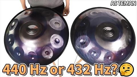"Distinguishing 440 Hz and 432 Hz Handpans: Hangdrum Comet D Minor 10 Notes"