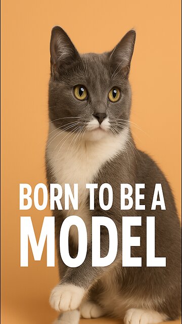 This kitty was born to be a model! 😻📸