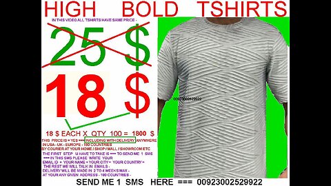 High bold design , choose any tshirts in 18$ , with including delivery USA UK ALL EUROPE