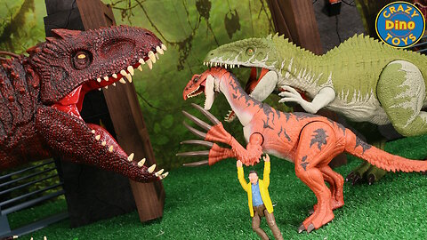 Jurassic World Legacy Collection Giganotosaurus Vs Therizinosaurus Reimagined Unboxed Rebirth Mattel