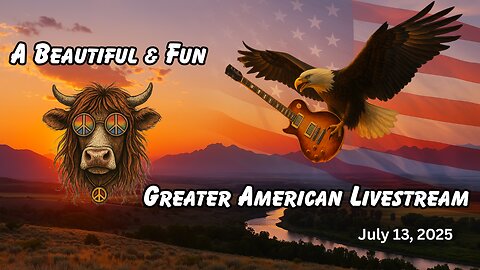Beautiful & Fun Greater American Livestream – Classic Rock & Real Americana!